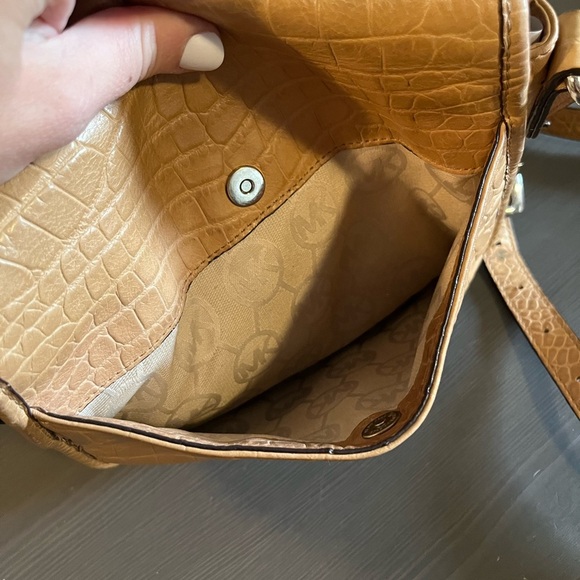 Michael Kors Croc Embossed Crossbody Purse - Picture 6 of 15